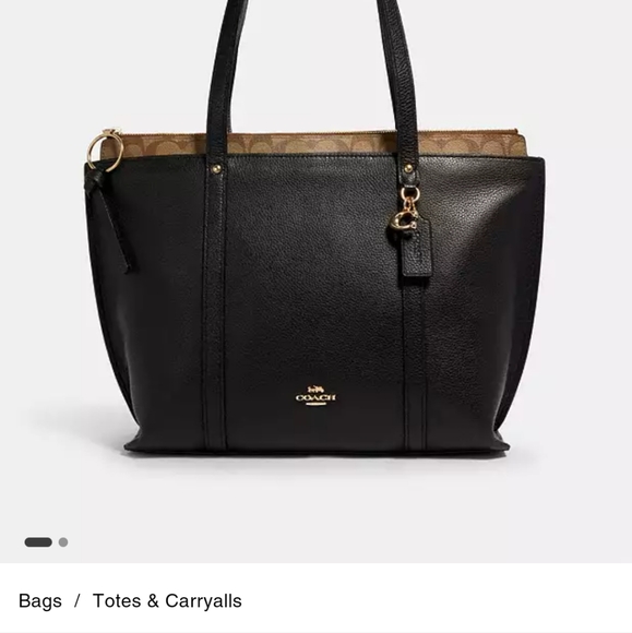 Coach Handbags - Coach May Tote With Signature Canvas